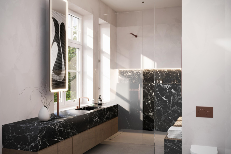 Badezimmer mit außergewöhnlichem Interiordesign von Siegfried 8